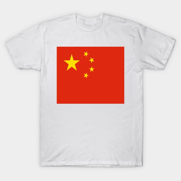 China flag T-Shirt by flag for all